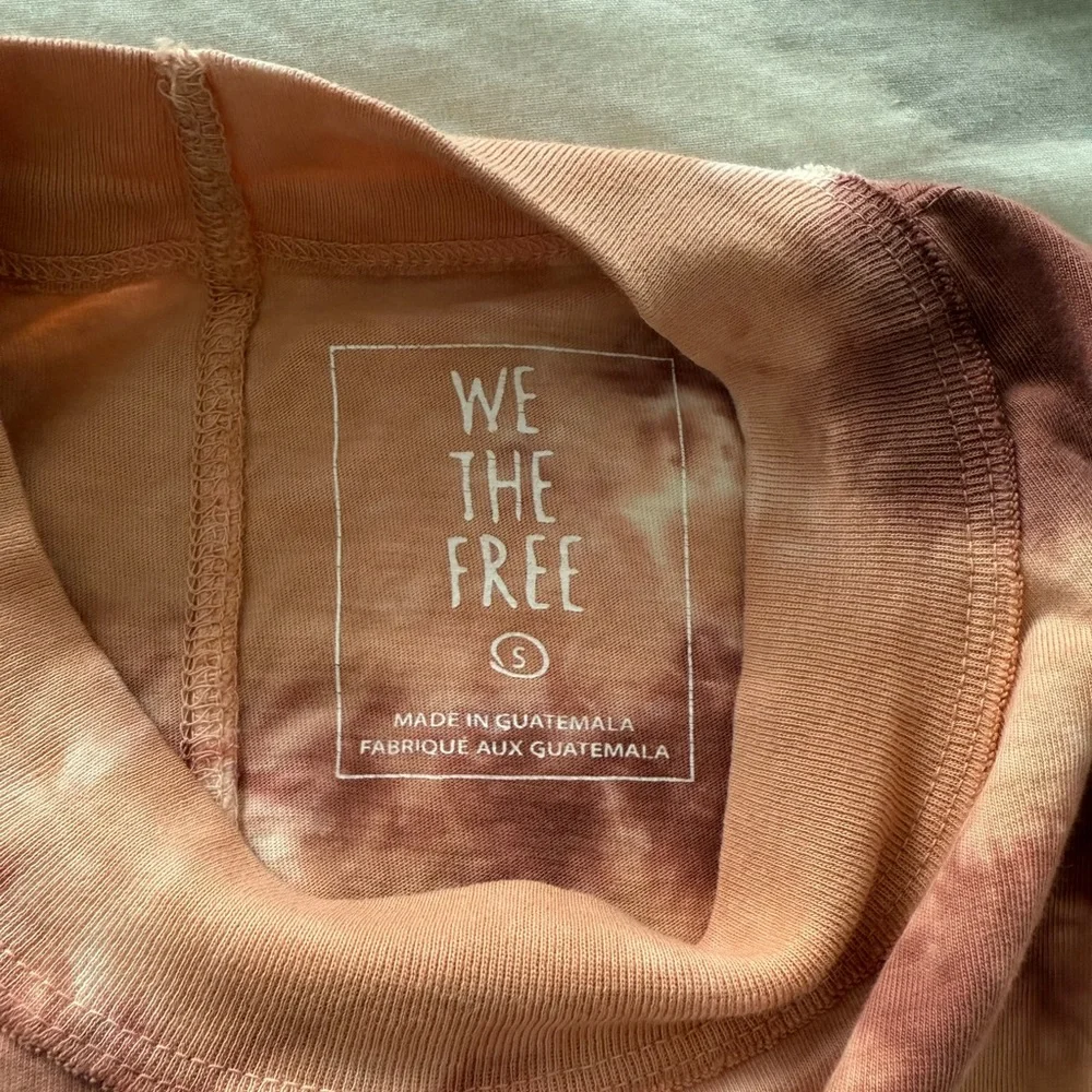 We The Free Orange and Brown Tie-Dye Long Sleeve Top - Picture 7 of 7